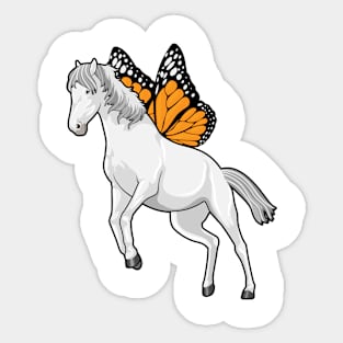 Horse with Butterfly Sticker